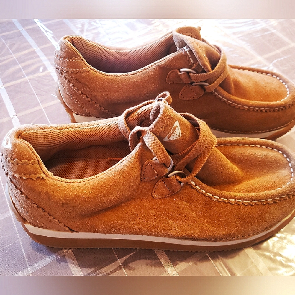 Roxy Tan Boots - Leather